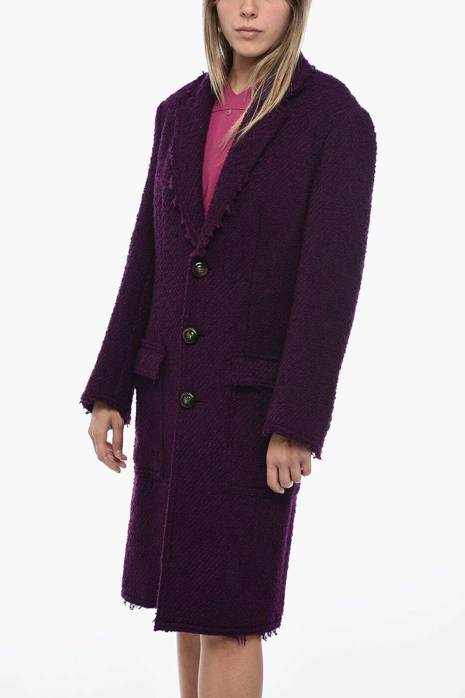 ディースクエアード DSQUARED2 トレンチコート 厚地の外套 レディース パープル Coats and trench coats S75AA0398 S78096 407 関税 貨物輸送無料 dk