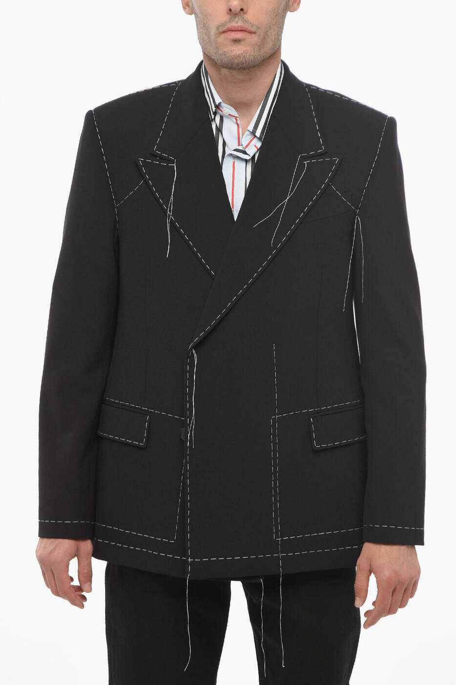 象牙色 OFF WHITE フォーマル 背広 メンズ 黒いこと Formal Outfits OMEW001S23FAB0031001 関税 貨物輸送無料 dk