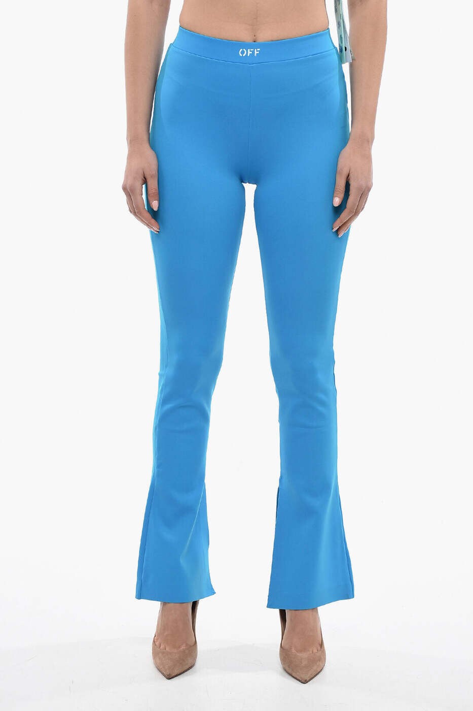 象牙色 OFF WHITE レギンス レディース 青碧 Leggings OWCD023S23JER001 4900 関税 貨物輸送無料 dk