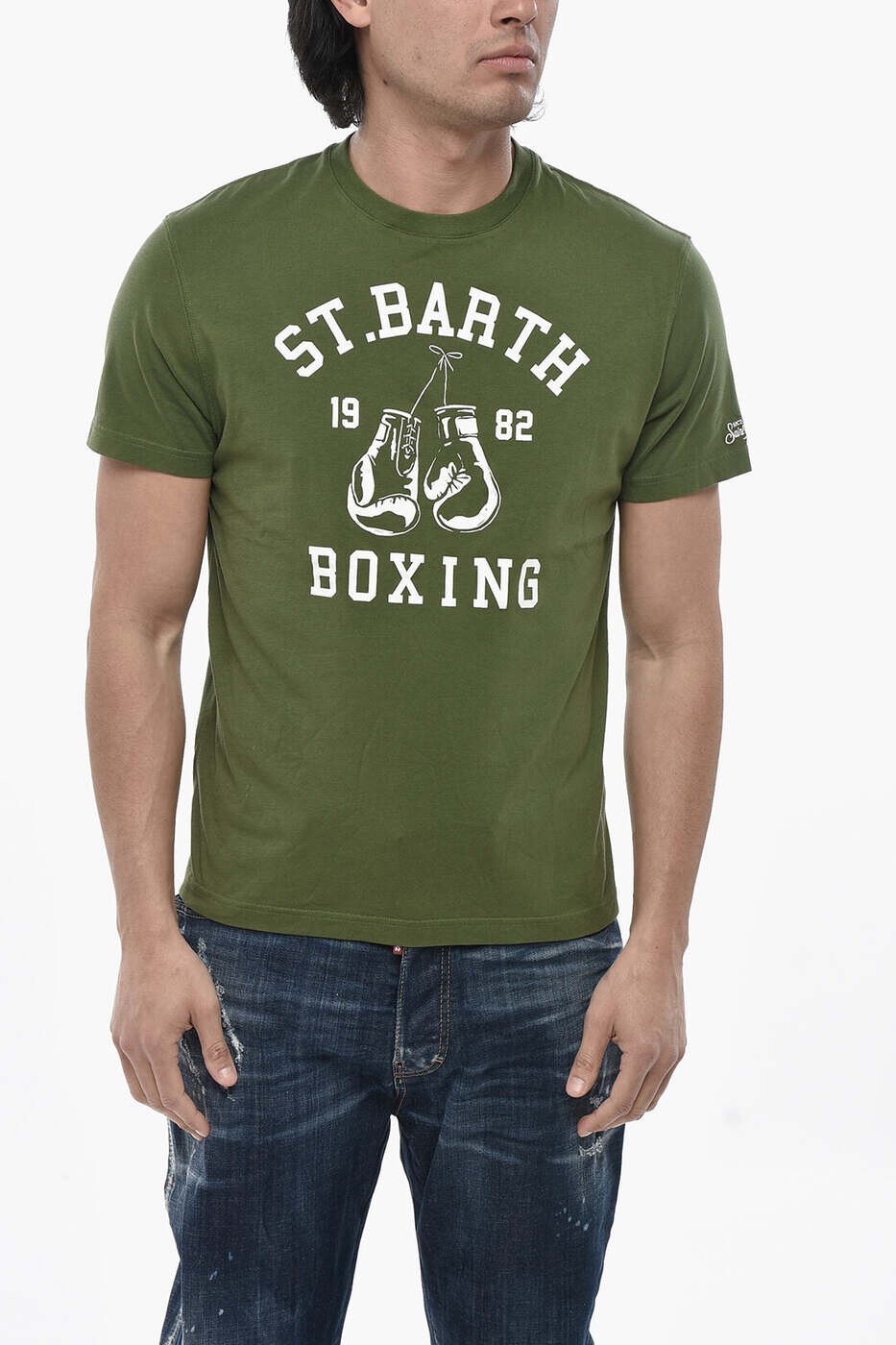 エムシーツーセイントバース MC2 SAINT BARTH ティーシャツ メンズ 緑であること T-shirts TSHM00102254H 関税 貨物輸送無料 dk