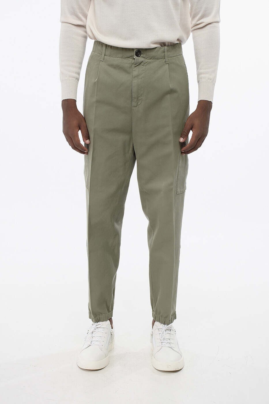 ブルネロ クチネリ BRUNELLO CUCINELLI ズボン パンツ メンズ グリーン Trousers M252DH0640 T252P C6273 関税 送料無料 dk｜BRANDSHOP「il Tesoro」