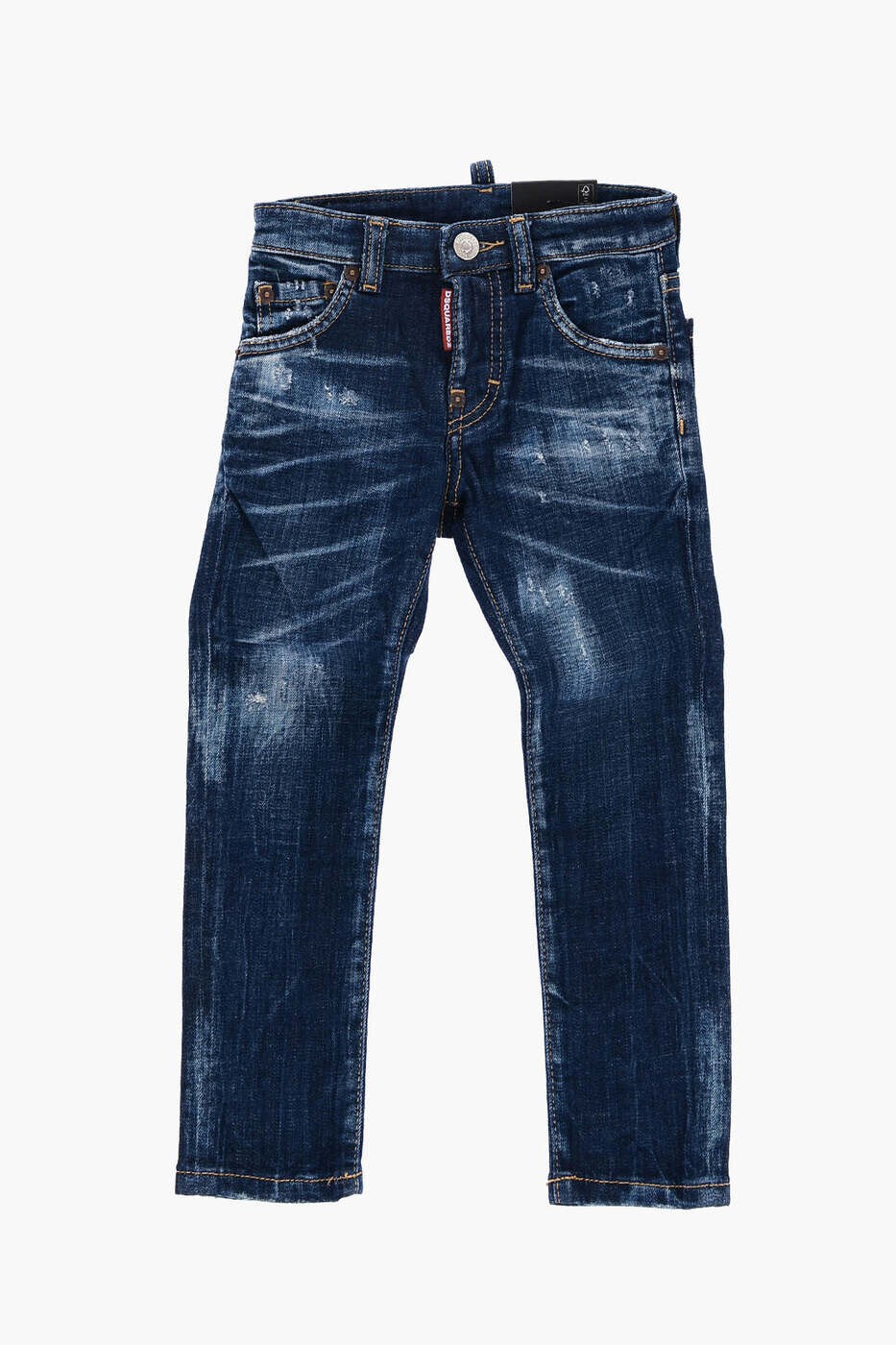 ディースクエアード DSQUARED2 レギュラーフィットジーンズ ジーンズ ボーイズ 青色 Regular fit jeans DQ0236 D0A5P DQ01 関税 貨物輸送無料 dk