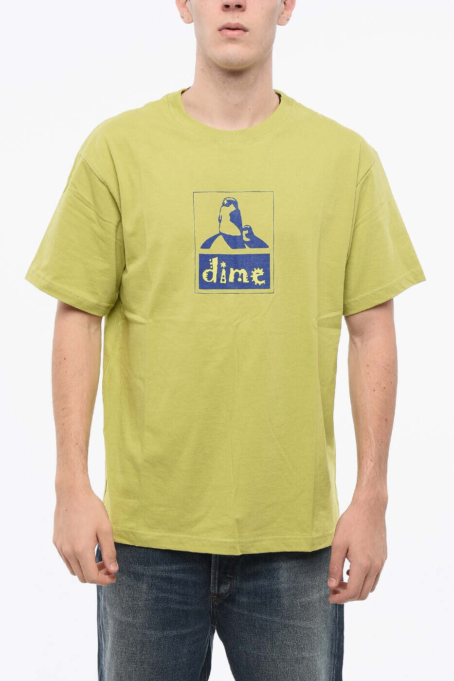 ダイム DIME プルオーバー メンズ 緑であること T-shirts DIME23D1F24OLI OLIVE 関税 貨物輸送無料 dk