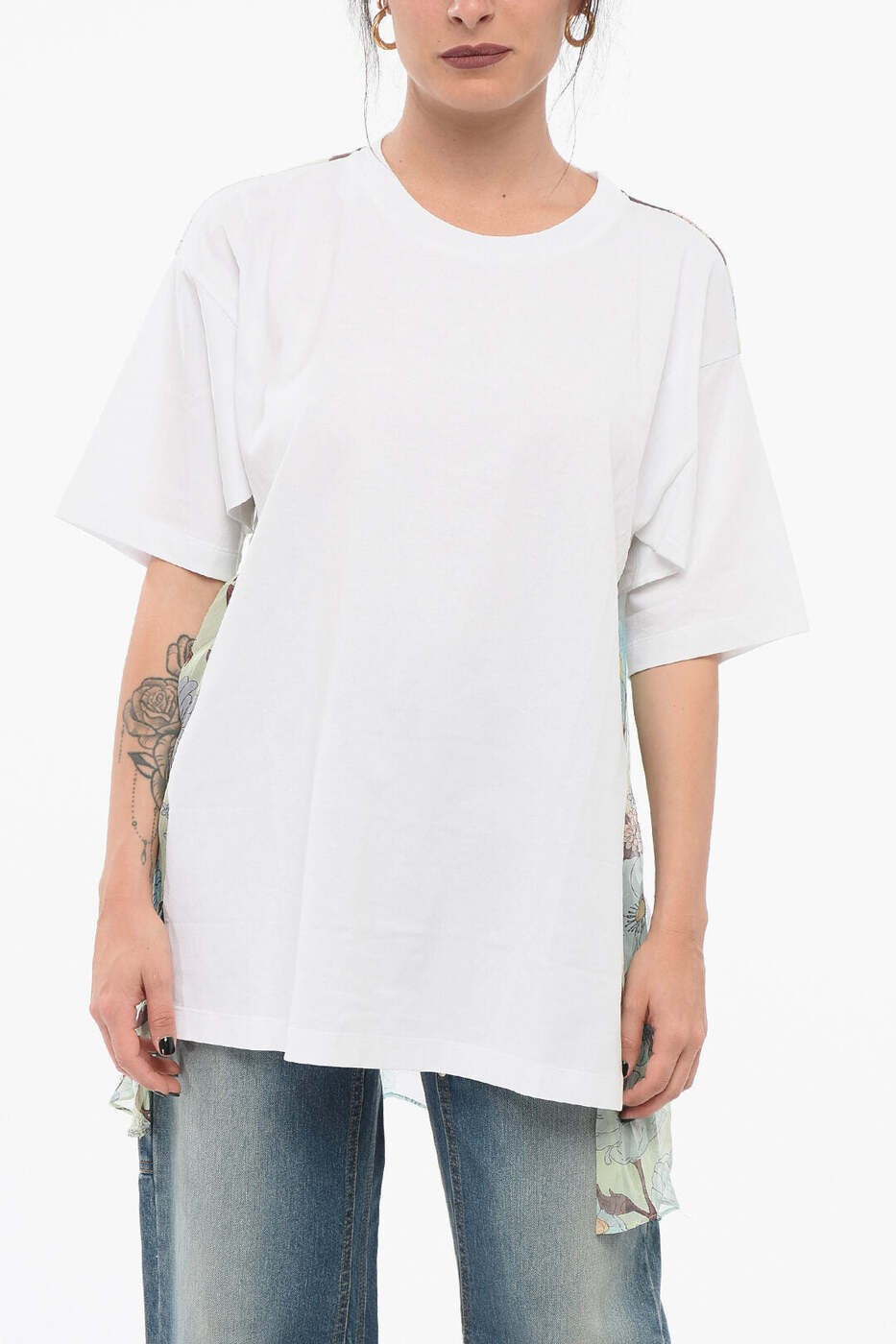 中心柱 ポールマッカートニー STELLA MCCARTNEY スポーツシャツ プルオーバー レディース 白いこと T-shirts and polo shirts 6J0277 3SPY62 8490 関税 貨物輸送無料 dk