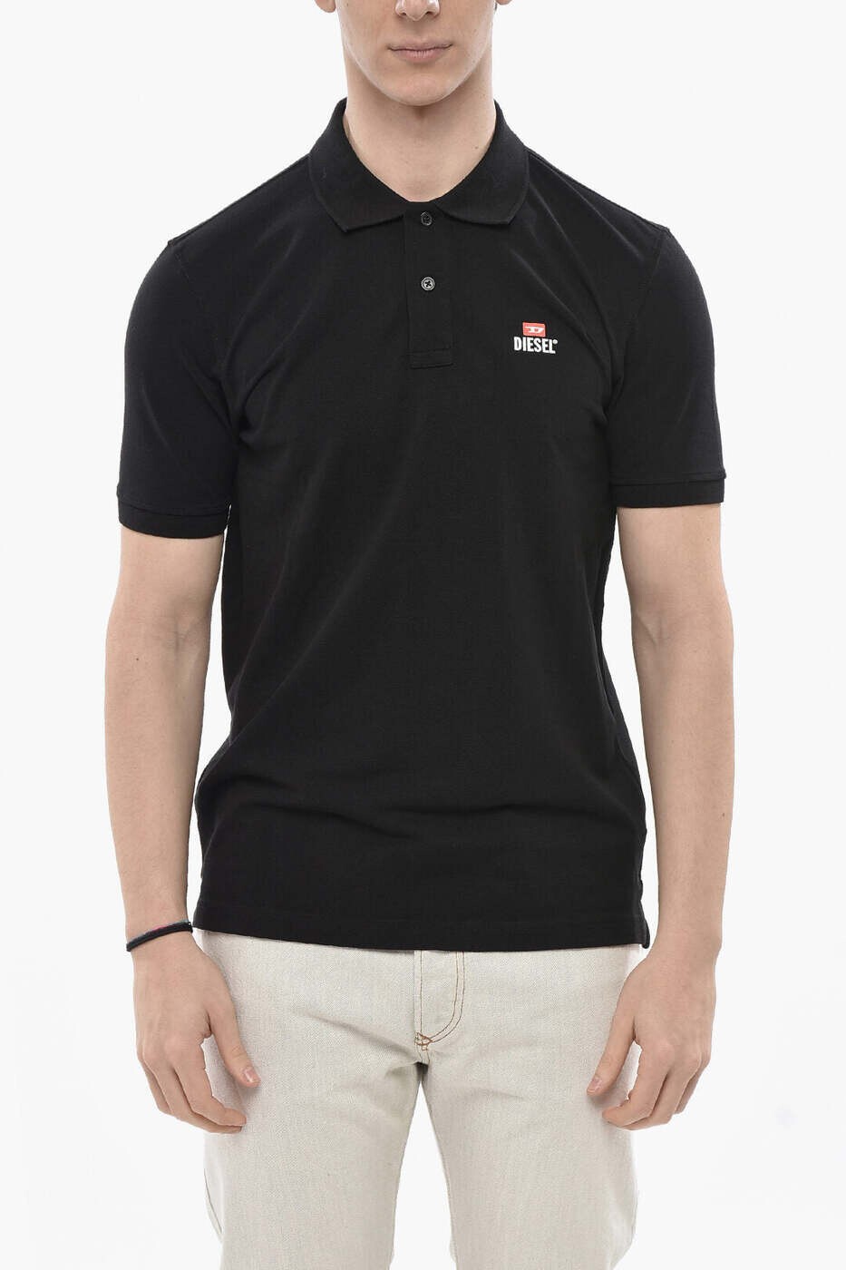 ディーゼル DIESEL ポロシャツ メンズ ブラック Polo shirts A12477 RBAWH 900 関税 送料無料 dk|BRANDSHOP「il Tesoro」