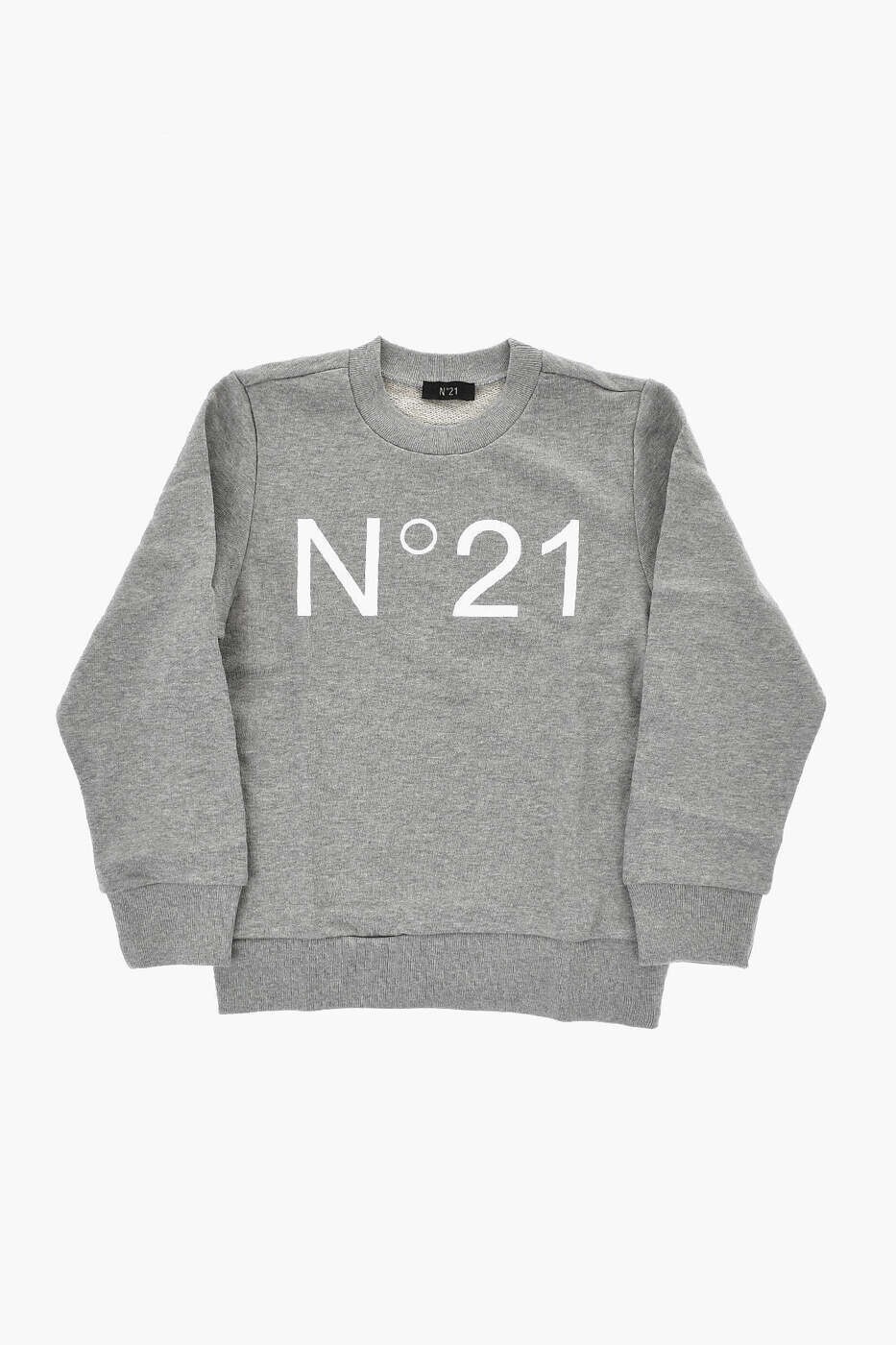 ヌメロ ヴェントゥーノ N.21 クルーネックスウェットシャツ 調教師 ボーイズ 薄墨色 Crew neck sweatshirts N21588 N0154 0N923 関税 貨物輸送無料 dk