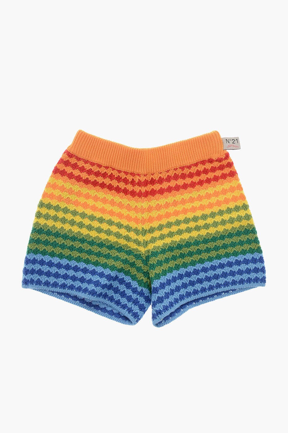 ヌメロ ヴェントゥーノ N.21 ショートパンツ　パンツ ショーツ ガールズ マルチカラー Shorts N21840 N0334 0NC17 関税 送料無料 dk｜BRANDSHOP「il Tesoro」