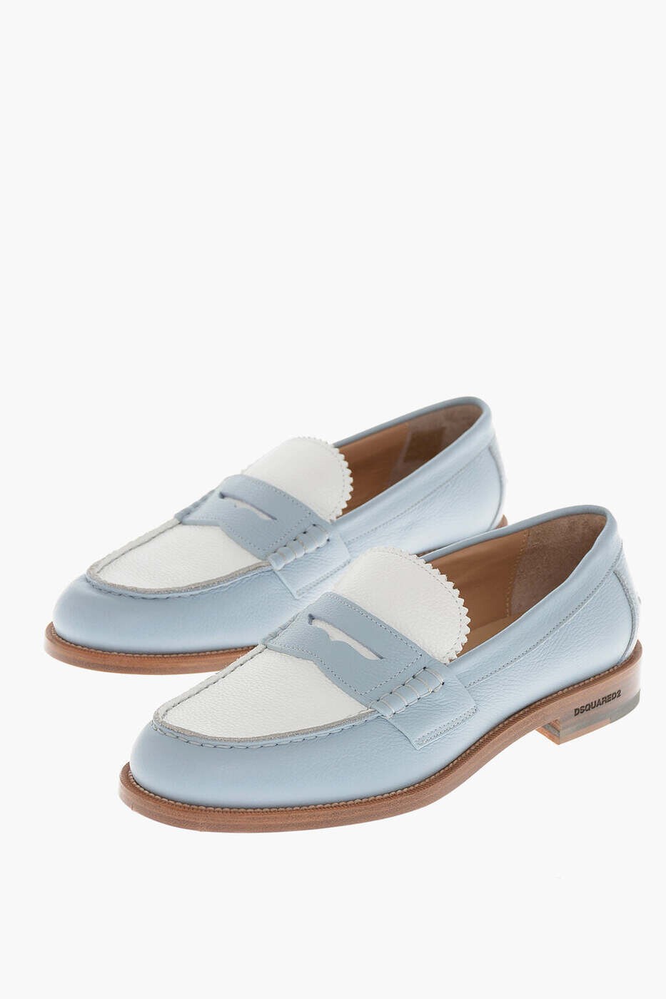 ディースクエアード DSQUARED2 置き目毛皮 メンズ 青色 Loafers LOM0034 25102624 M2924 関税 貨物輸送無料 dk