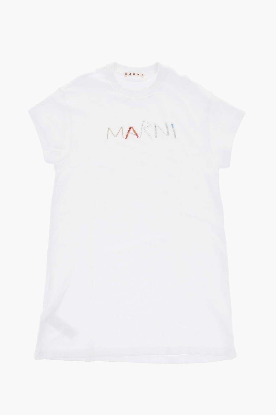 マルニ MARNI ロングお召しもの お召しもの ガールズ 白いこと Long dresses M01151 M00SH 0M100 関税 貨物輸送無料 dk