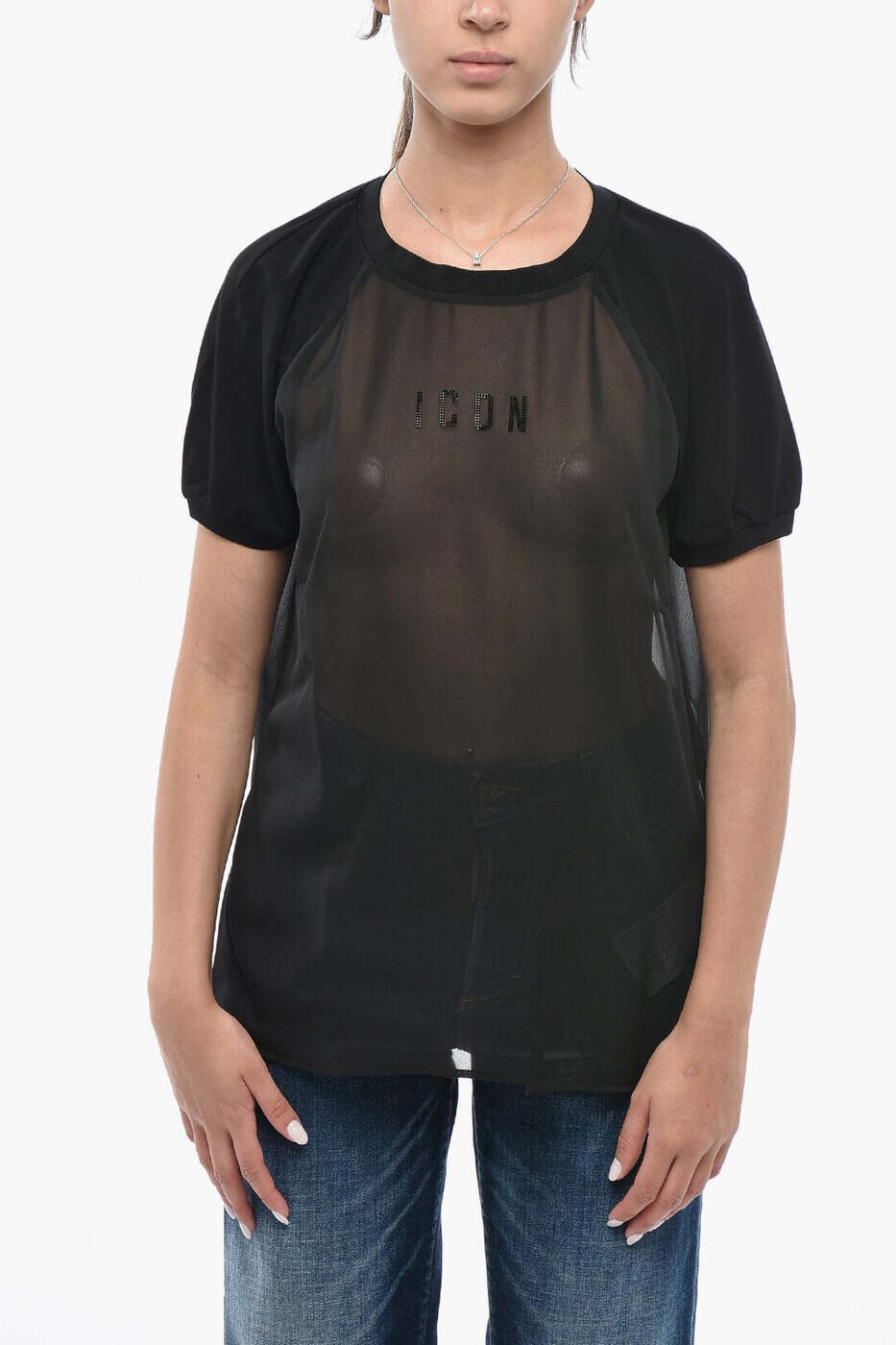 ディースクエアード DSQUARED2 ポロシャツ Tシャツ レディース ブラック T-shirts and polo shirts S80GC0077S24588900 関税 送料無料 dk｜BRANDSHOP「il Tesoro」