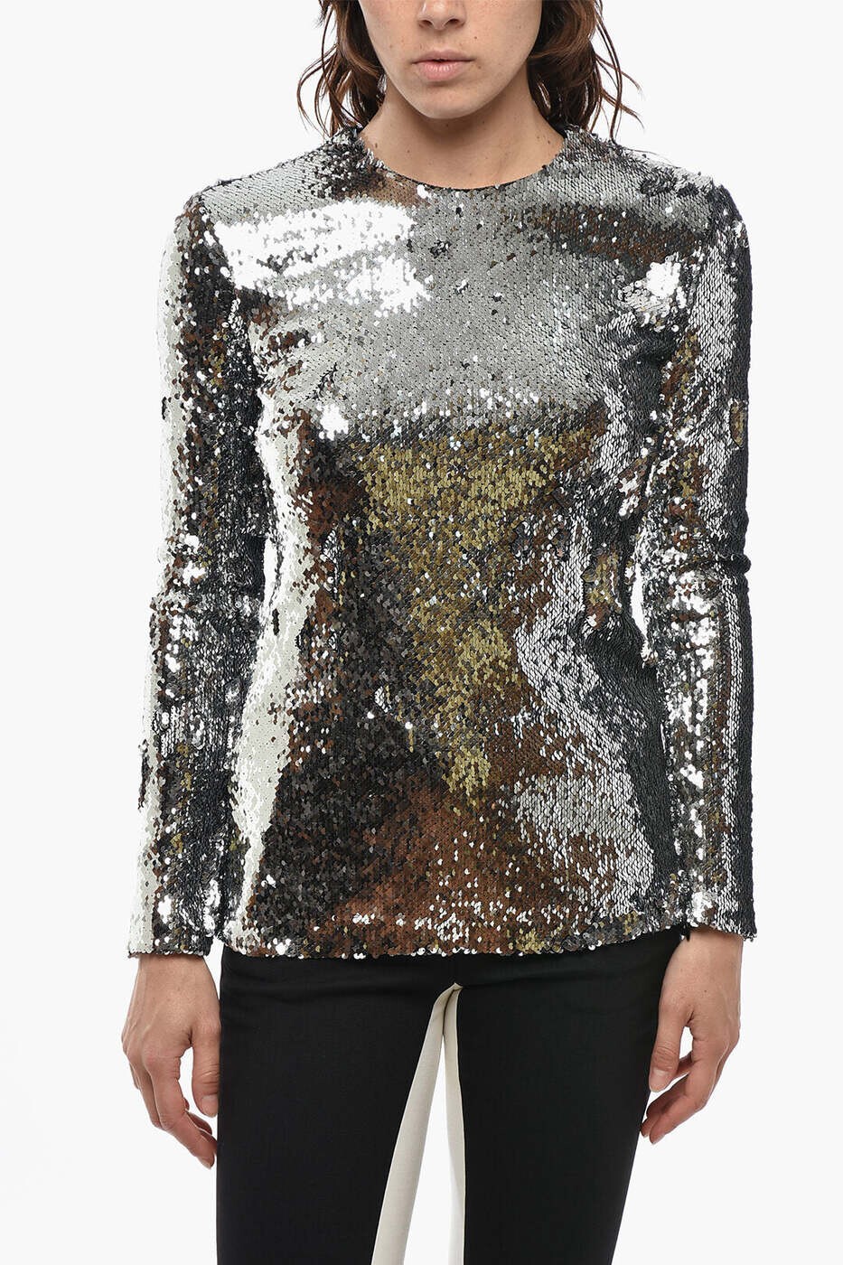 ステラ マッカートニー STELLA MCCARTNEY Tシャツ トップス レディース シルバー T-shirts and tops 582282SNA298101 関税 送料無料 dk|BRANDSHOP「il Tesoro」
