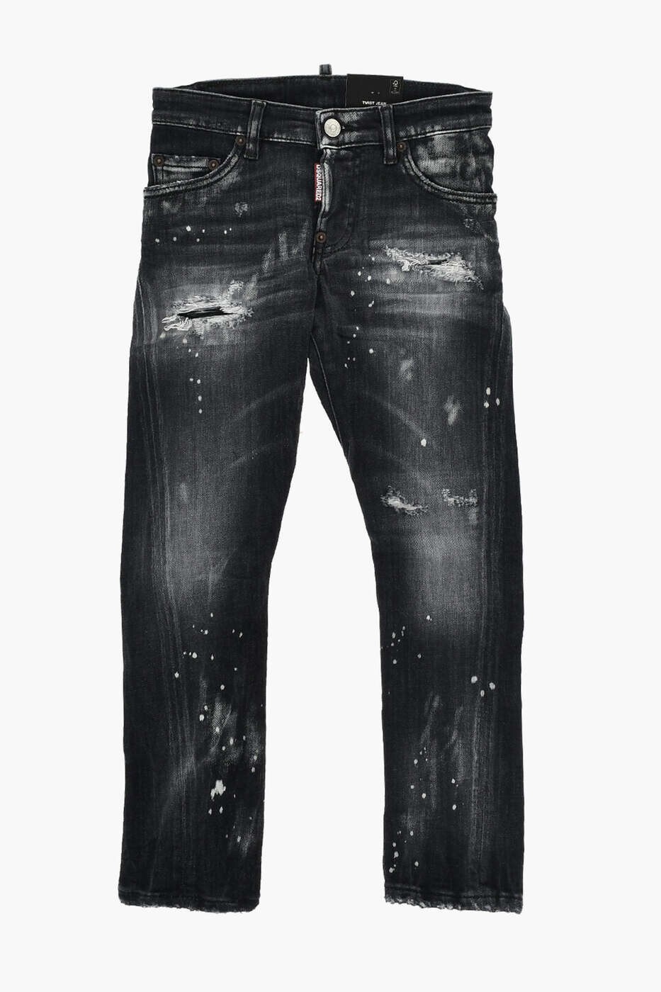 ディースクエアード DSQUARED2 レギュラーフィットジーンズ デニム ボーイズ ブラック Regular fit jeans DQ1336 D0AAD DQ02 関税 送料無料 dk|BRANDSHOP「il Tesoro」