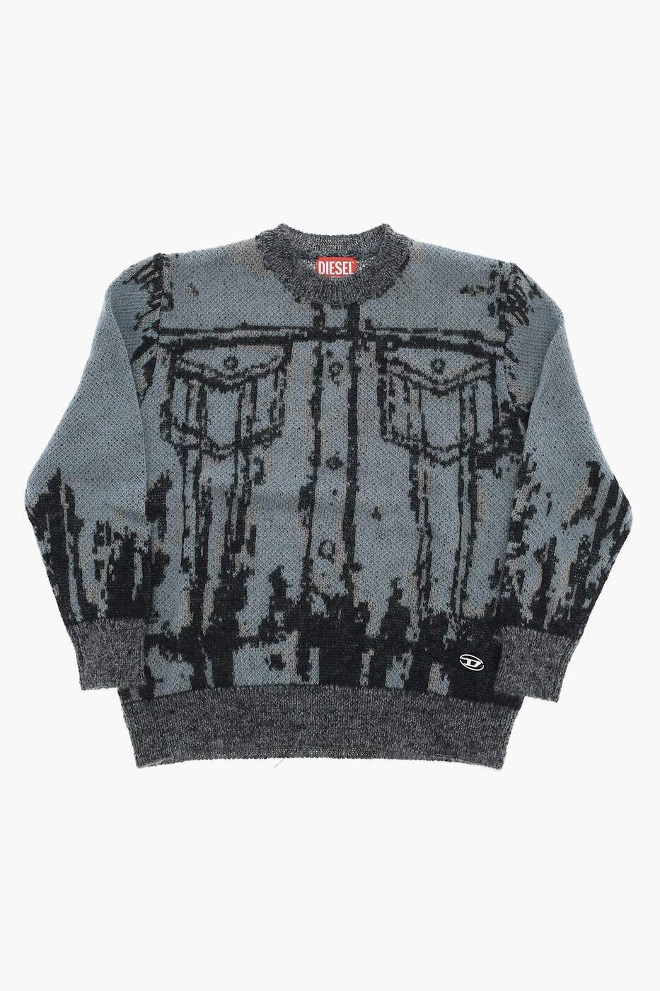 ディーゼル DIESEL クルーネックジャンパー ニットウェア ボーイズ ブルー Crew neck jumpers J01993 KYAYU K843 関税 送料無料 dk｜BRANDSHOP「il Tesoro」