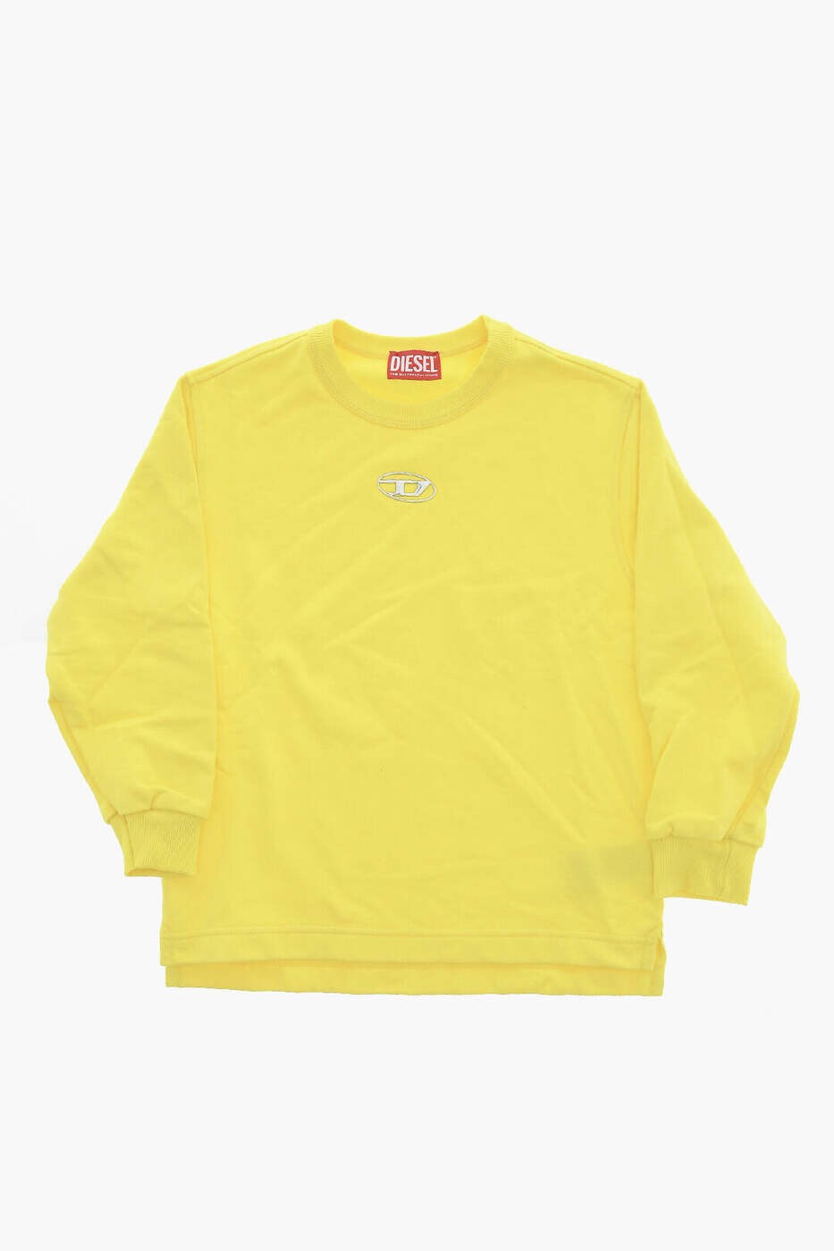 ディーゼル DIESEL クルーネックスウェットシャツ トレーナー ボーイズ イエロー Crew neck sweatshirts J02024 KYAVF K239 関税 送料無料 dk｜BRANDSHOP「il Tesoro」