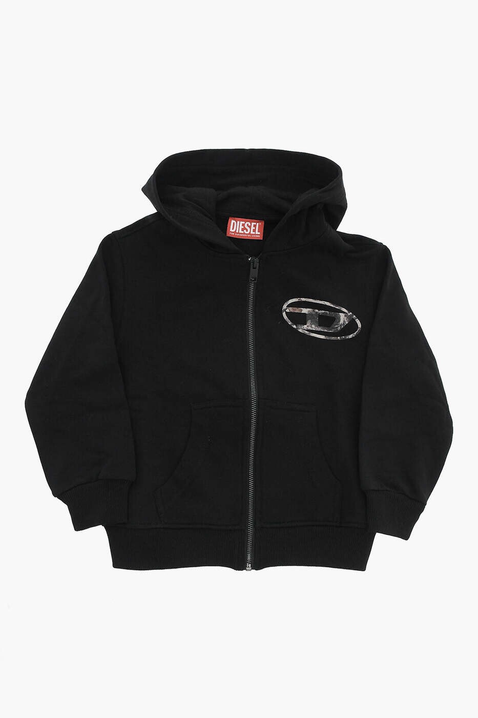 ディーゼル DIESEL クルーネックスウェットシャツ トレーナー ボーイズ ブラック Crew neck sweatshirts J02001 0JFAV K900 関税 送料無料 dk｜BRANDSHOP「il Tesoro」