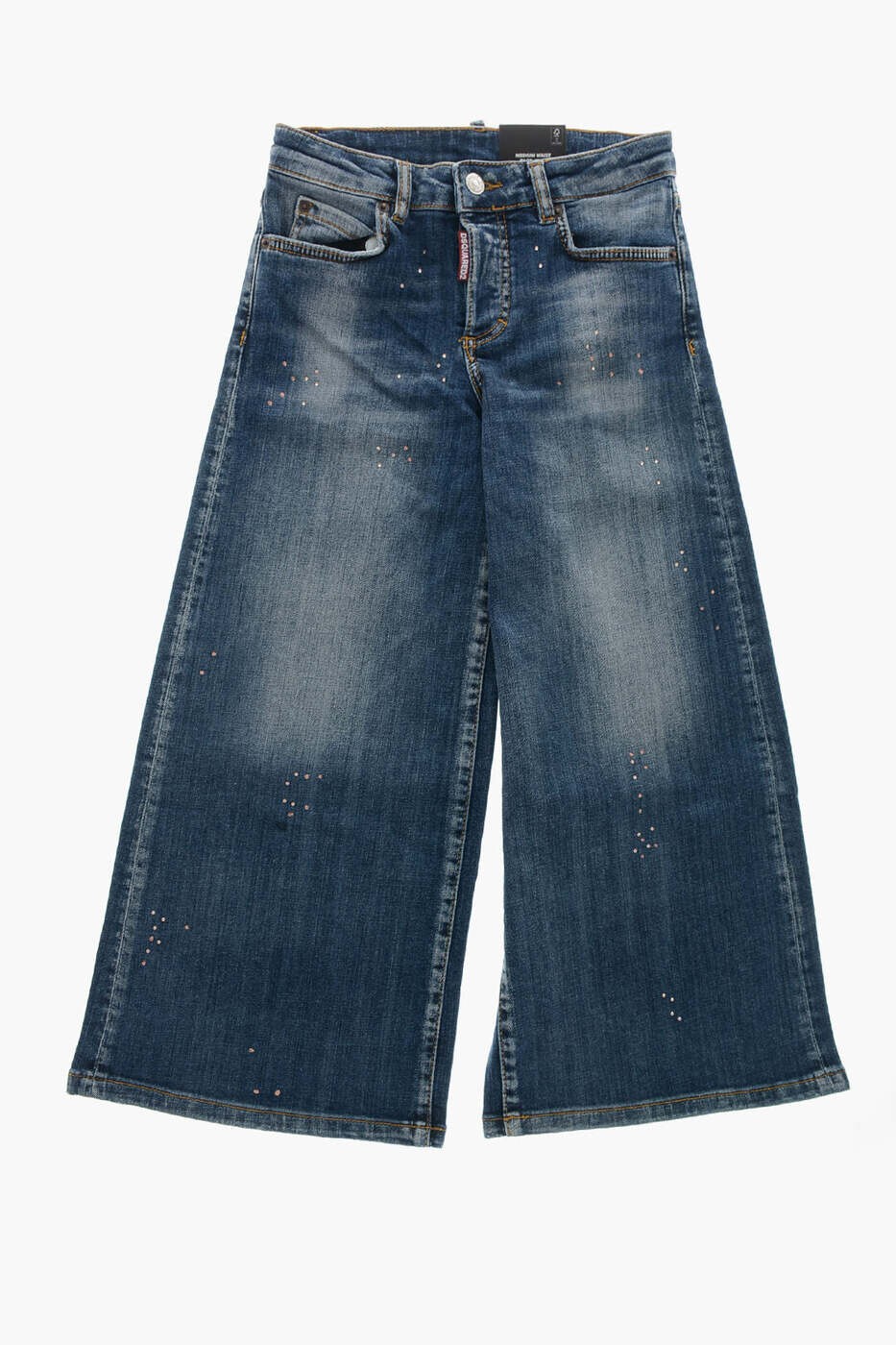 ディースクエアード DSQUARED2 レギュラーフィットジーンズ デニム ガールズ ブルー Regular fit jeans DQ0383 D0A9G DQ01 関税 送料無料 dk｜BRANDSHOP「il Tesoro」