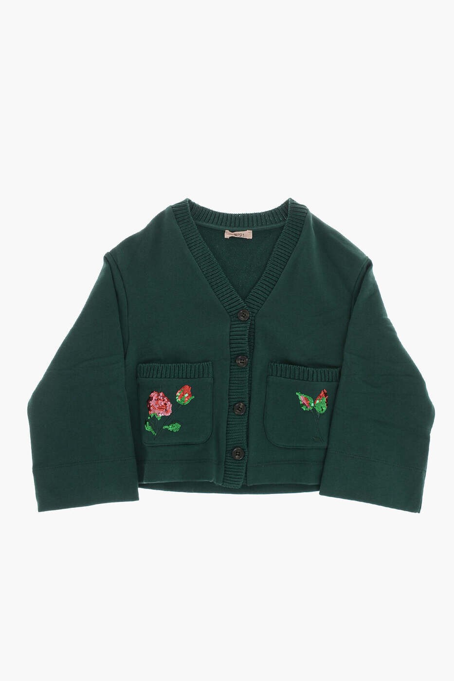 ヌメロ ヴェントゥーノ N.21 クルーネックジャンパー ニットウェア ガールズ グリーン Crew neck jumpers N21A21 N0216 0N512 関税 送料無料 dk|BRANDSHOP「il Tesoro」