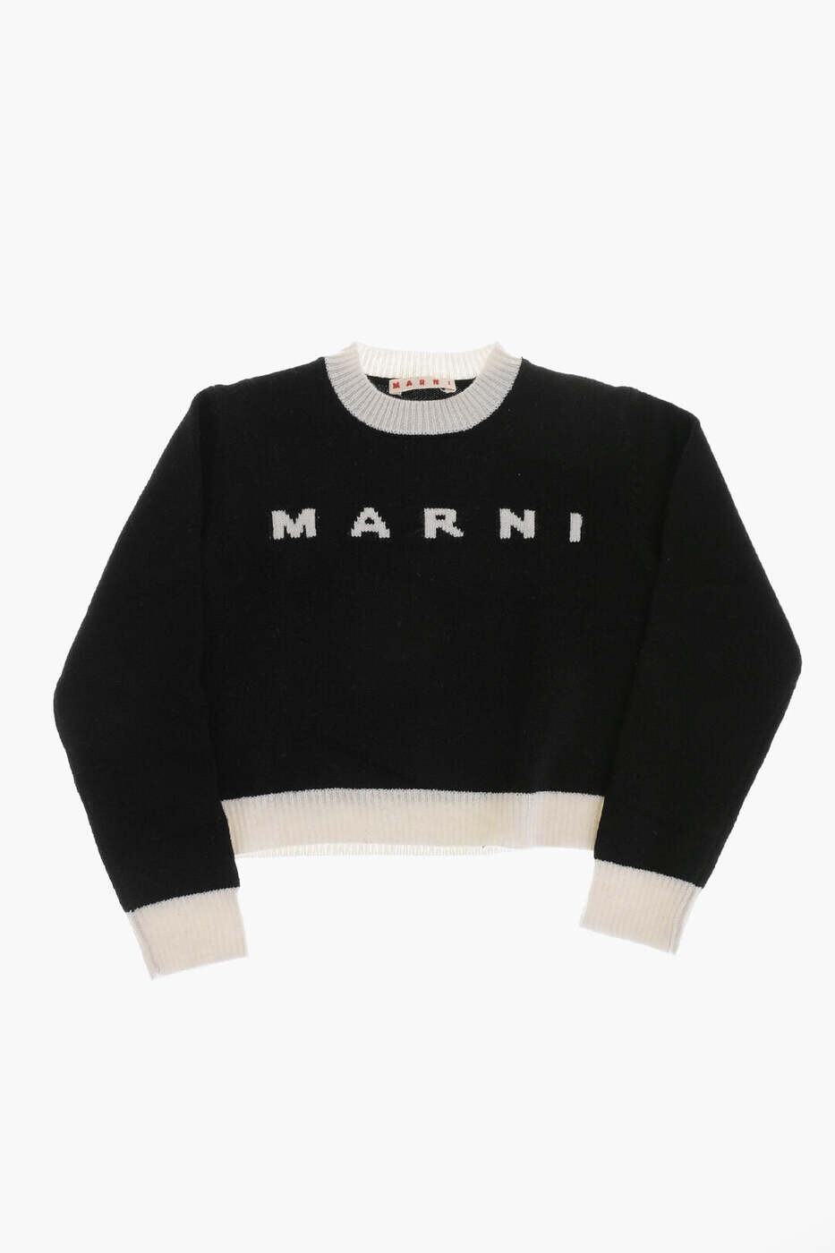 マルニ MARNI クルーネックジャンパー ニットウェア ガールズ ブラック Crew neck jumpers M00993 M00ML 0M900 関税 送料無料 dk｜BRANDSHOP「il Tesoro」 25,760円