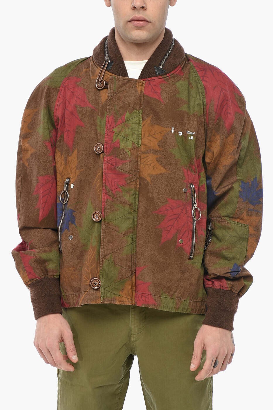 オフホワイト OFF WHITE ジャケット メンズ ブラウン Jackets OMEH019F20FAB0016001 関税 送料無料 dk｜BRANDSHOP「il Tesoro」