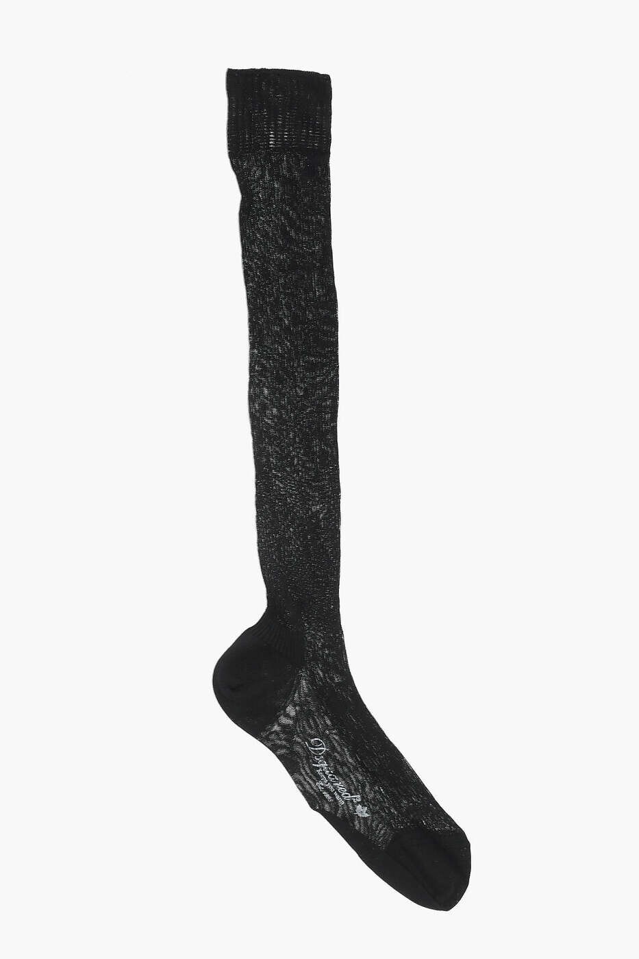 ディースクエアード DSQUARED2 靴下 ソックス レディース ブラック Socks W14SO200101V2124 関税 送料無料 dk｜BRANDSHOP「il Tesoro」