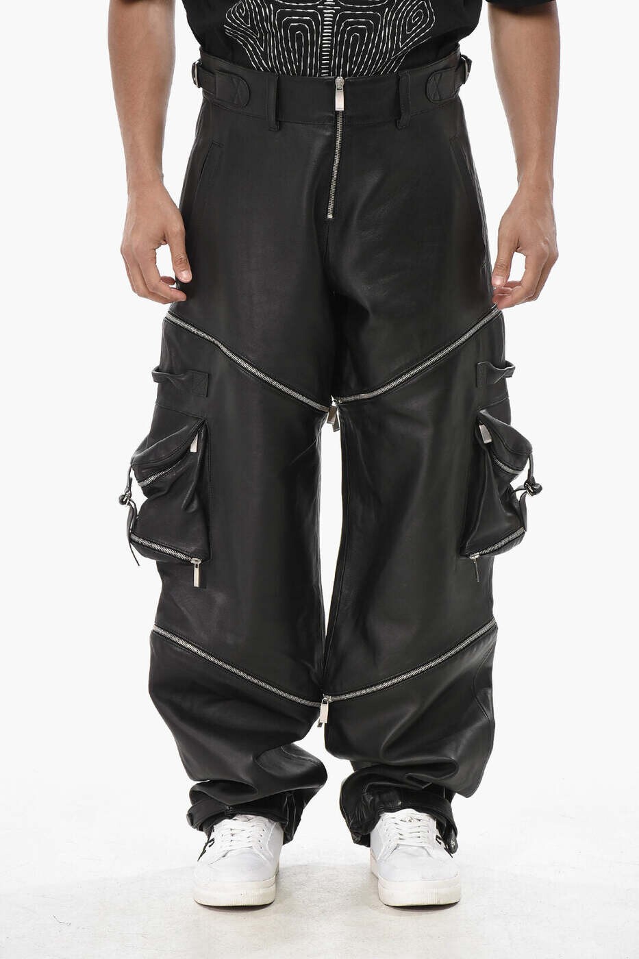 オフホワイト OFF WHITE ズボン パンツ メンズ ブラック Trousers OMJB034F23LEA0011000 関税 送料無料 dk｜BRANDSHOP「il Tesoro」