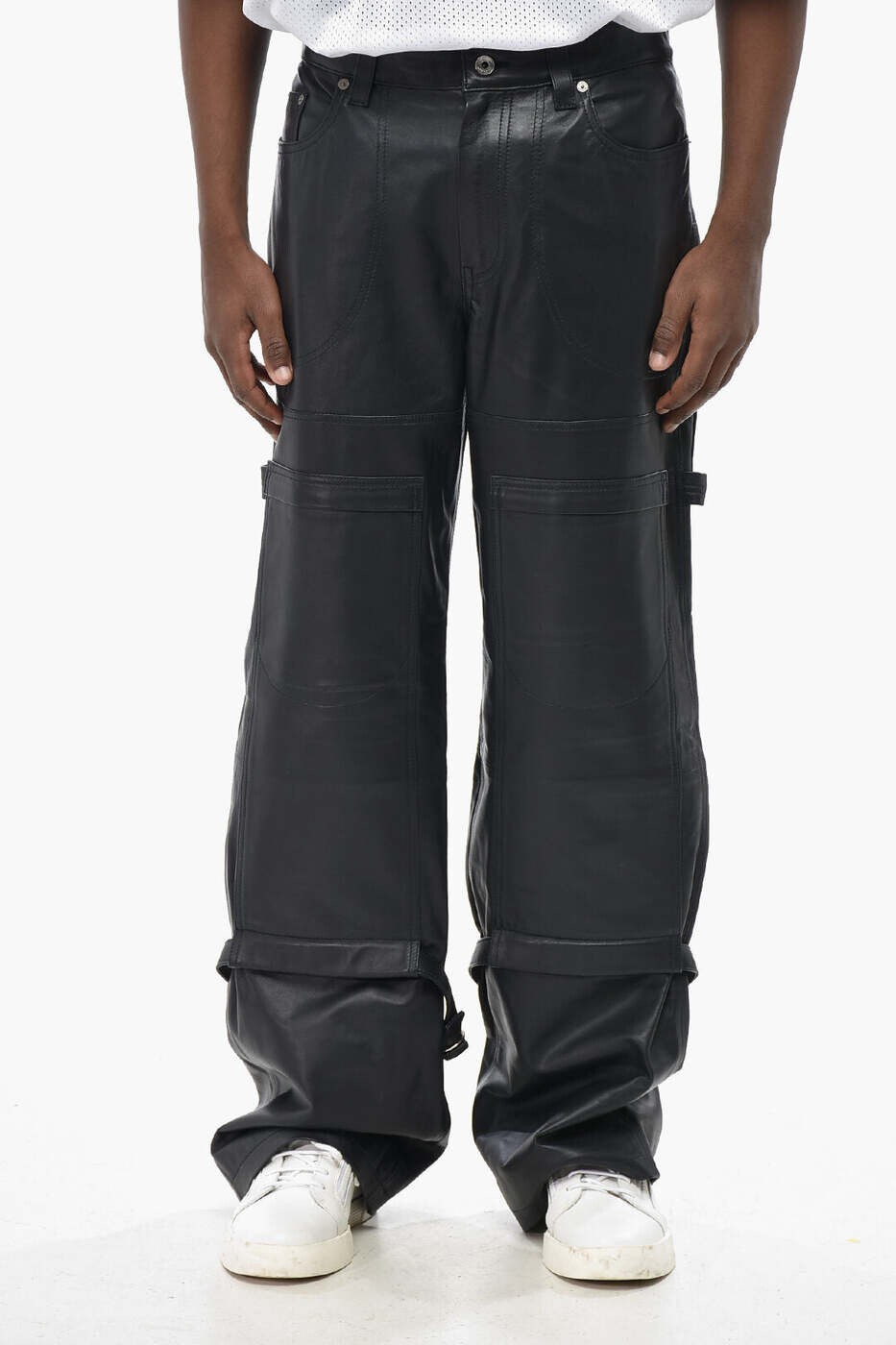 オフホワイト OFF WHITE ズボン パンツ メンズ ブルー Trousers OMJB030F23LEA0014700 関税 送料無料 dk｜BRANDSHOP「il Tesoro」