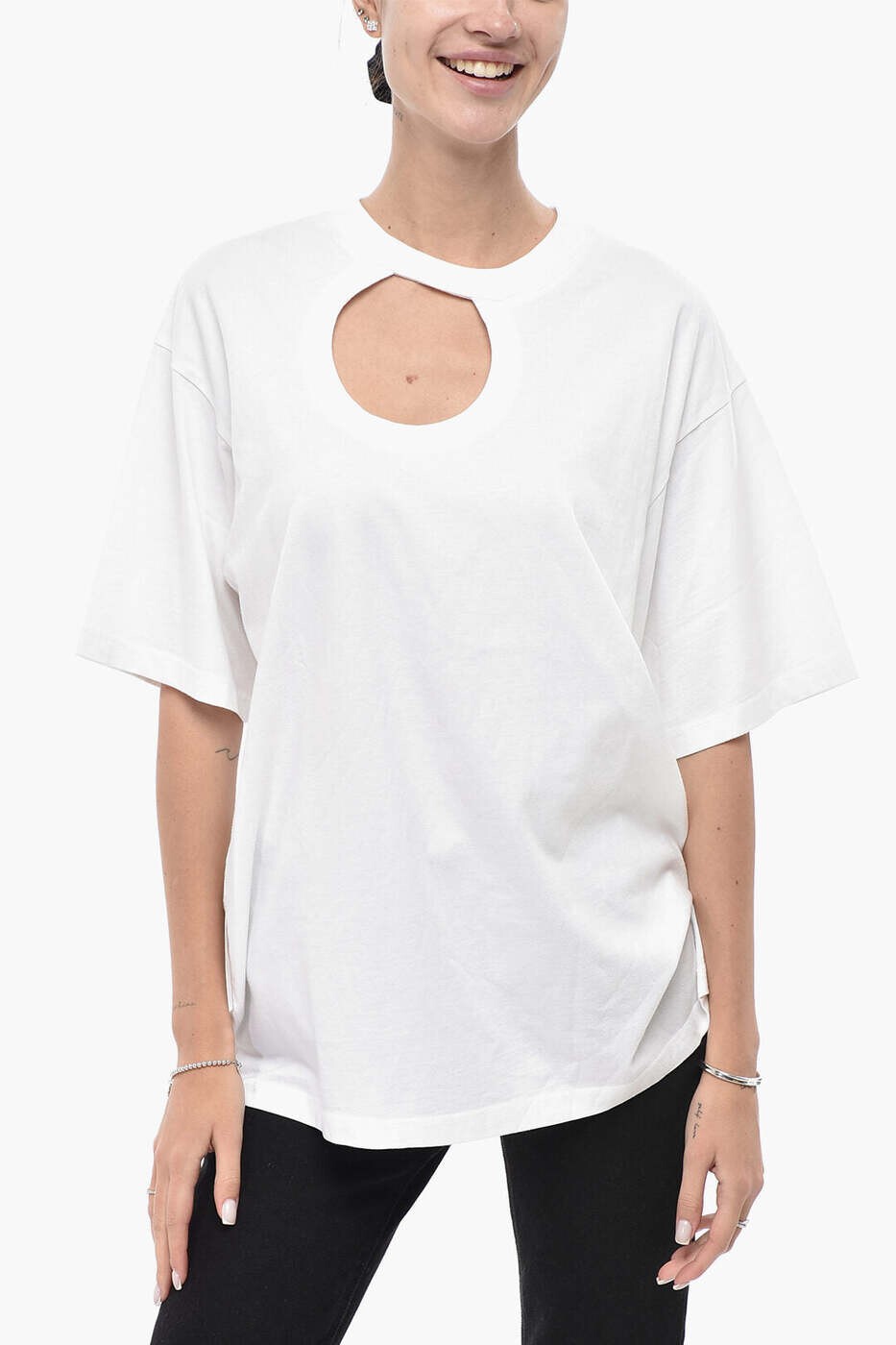 オフホワイト OFF WHITE ポロシャツ Tシャツ レディース ホワイト T-shirts and polo shirts OWAA078C99JER0010100 関税 送料無料 dk|BRANDSHOP「il Tesoro」