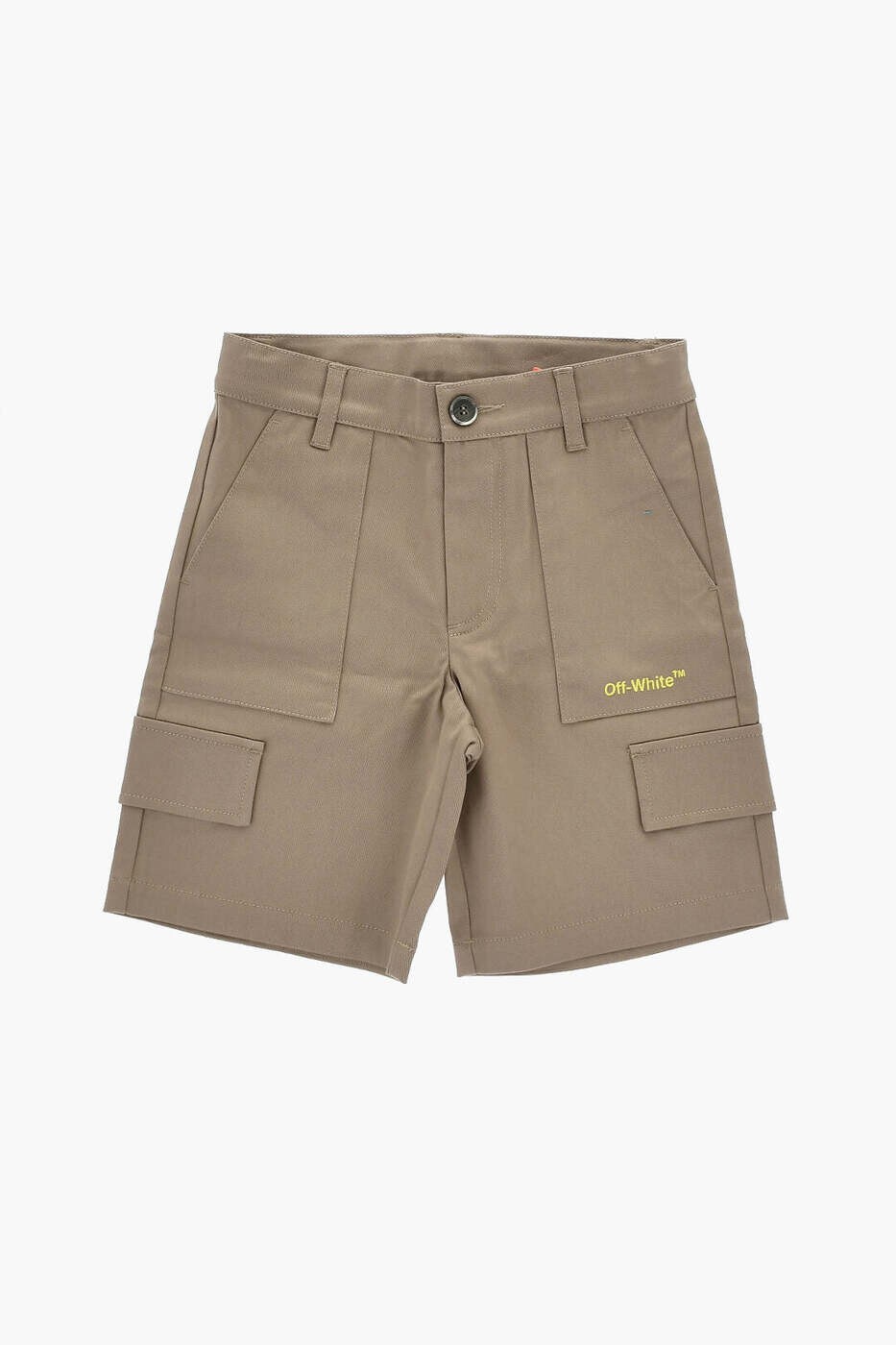 オフ ホワイト OFF-WHITE ショートパンツ　パンツ ショーツ ボーイズ ベージュ Shorts OBCB006S23FAB0016318 関税 送料無料 dk｜BRANDSHOP「il Tesoro」