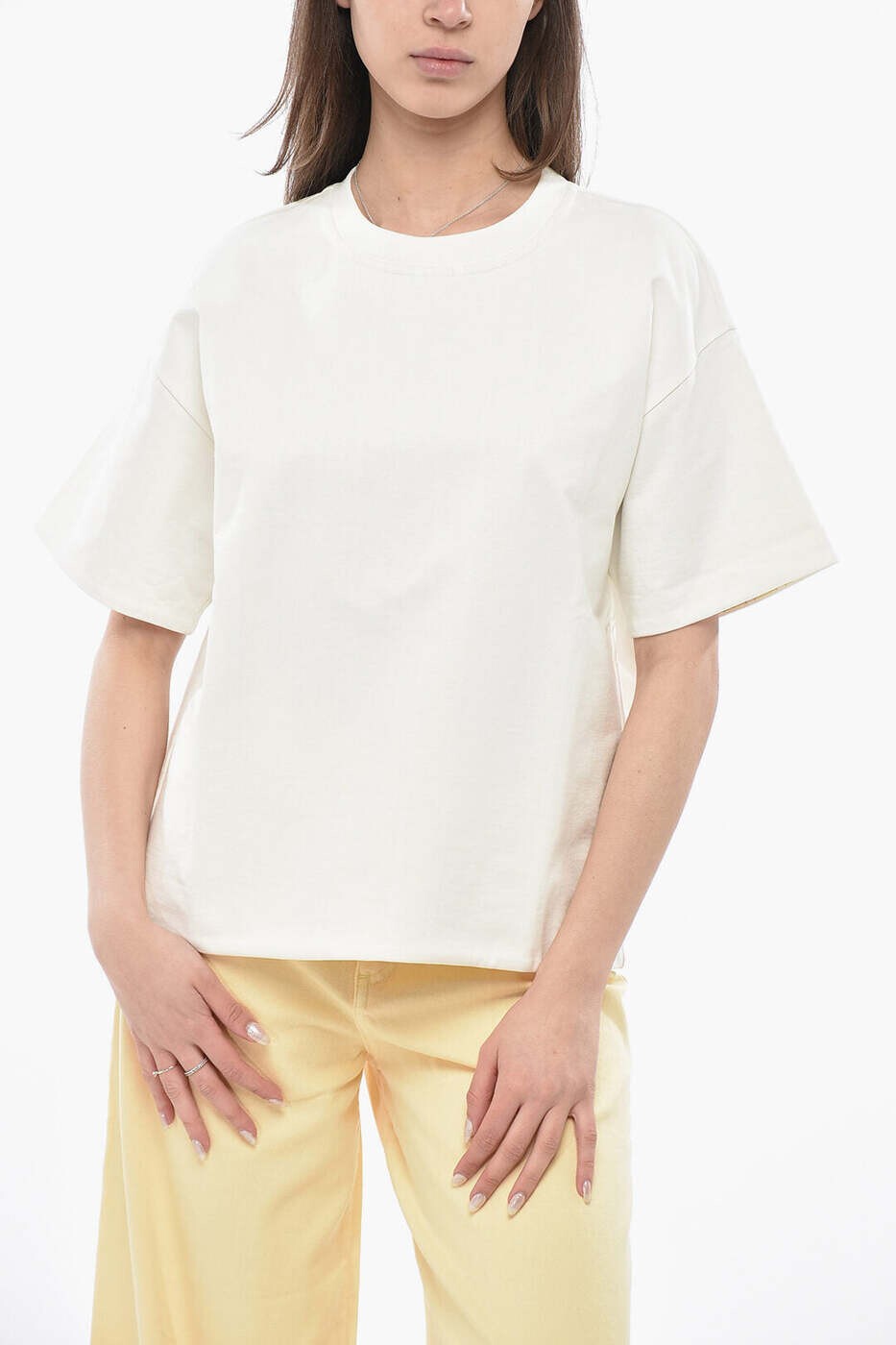 ボッテガ ヴェネタ BOTTEGA VENETA ポロシャツ Tシャツ レディース ホワイト T-shirts and polo shirts 753811V39G0 9073 関税 送料無料 dk｜BRANDSHOP「il Tesoro」