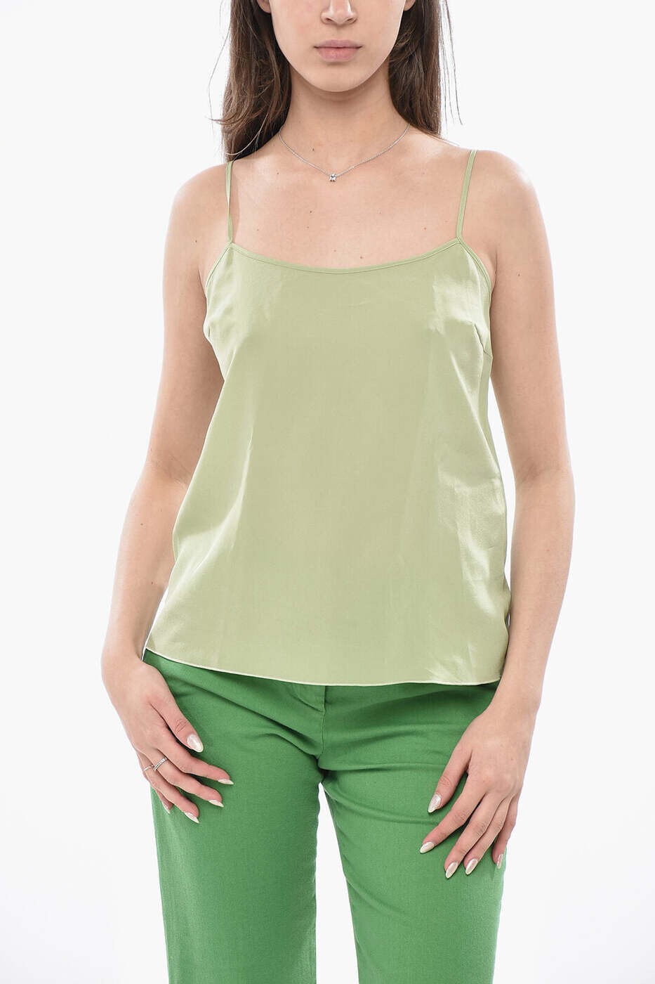 エルマンノ シェルヴィーノ ERMANNO SCERVINO Tシャツ トップス レディース グリーン T-shirts and tops D462L754VKX56310 関税 送料無料 dk｜BRANDSHOP「il Tesoro」