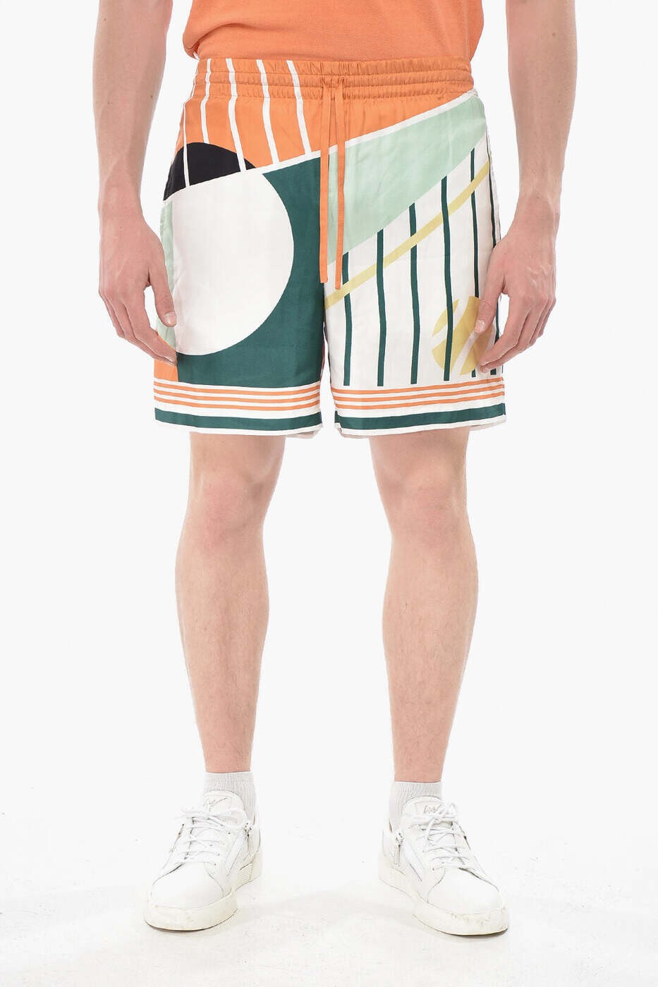 カサブランカ CASABLANCA ショーツ メンズ マルチカラー Shorts MPS24 TR 012 03 COURT ABSTRAIT 関税 送料無料 dk|BRANDSHOP「il Tesoro」
