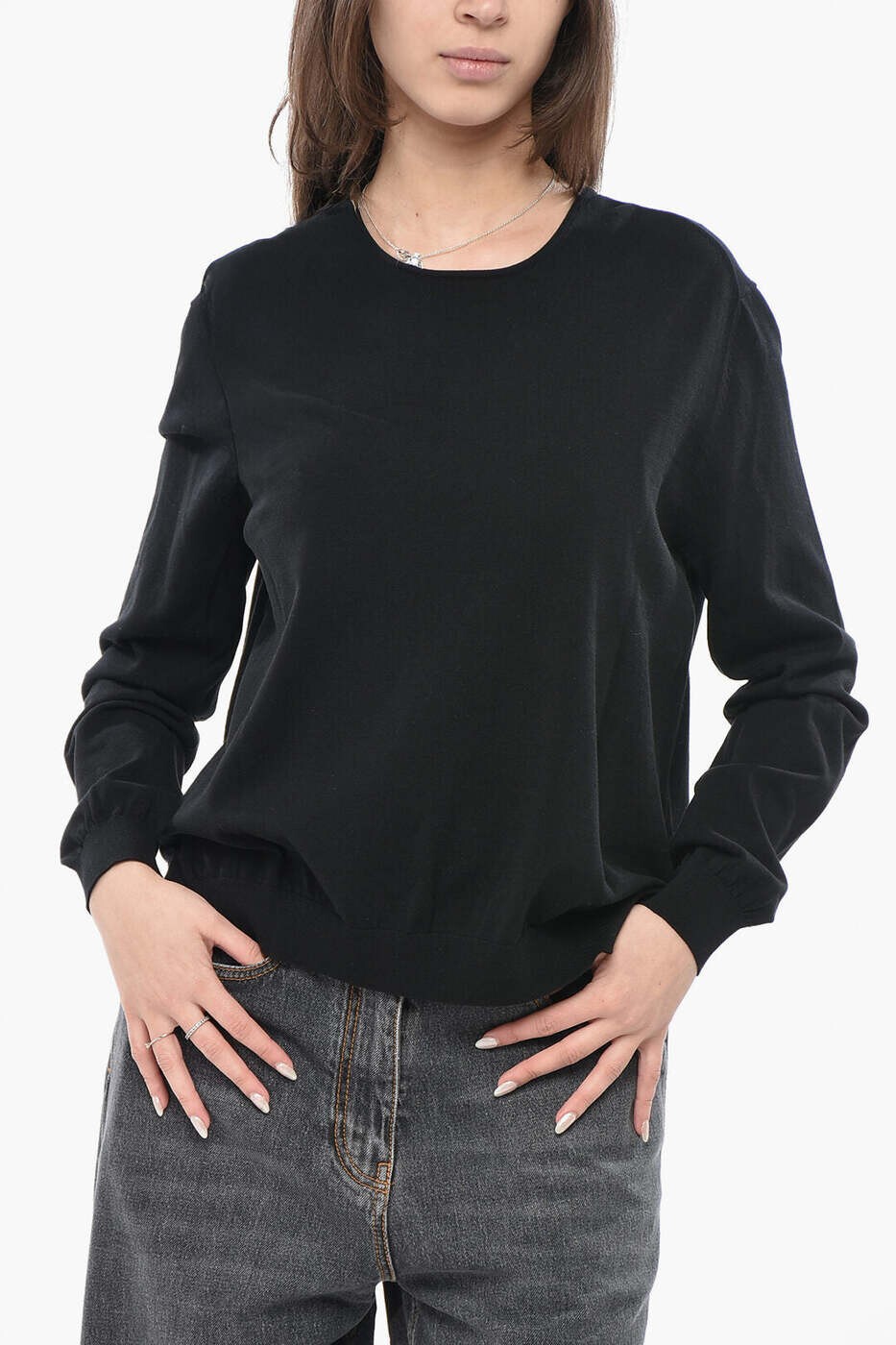 アスペジ ASPESI セーター ニットウェア レディース ブラック Knitwear 361533711241 関税 送料無料 dk｜BRANDSHOP「il Tesoro」