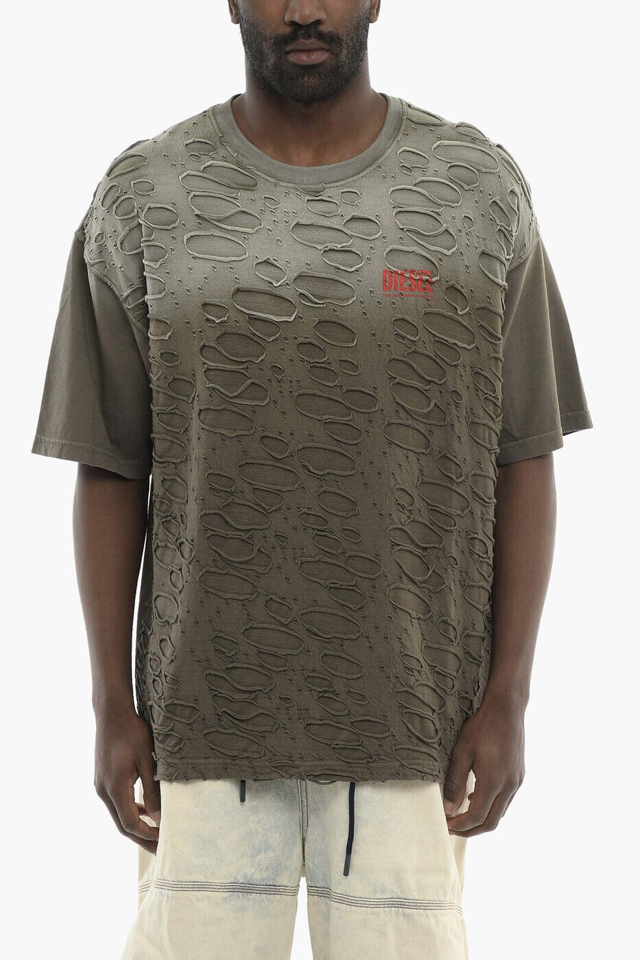 ディーゼル DIESEL Tシャツ メンズ グリーン T-shirts A17647 0SLBS 51F 関税 送料無料 dk|BRANDSHOP「il Tesoro」
