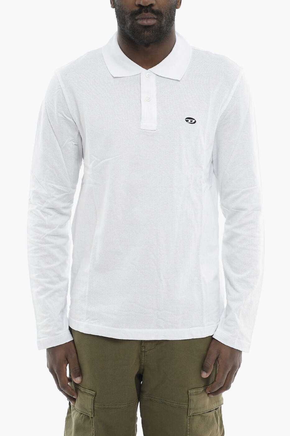 ディーゼル DIESEL ポロシャツ メンズ ホワイト Polo shirts A06317 0AIJR 100 関税 送料無料 dk|BRANDSHOP「il Tesoro」