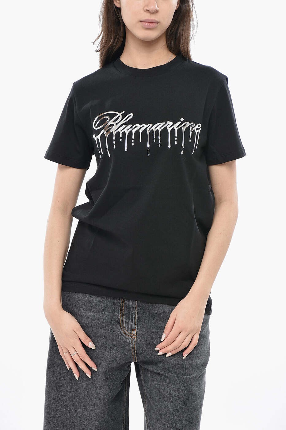 ブルマリン BLUMARINE ポロシャツ Tシャツ レディース ブラック T-shirts and polo shirts 4T063AN0990 関税 送料無料 dk|BRANDSHOP「il Tesoro」