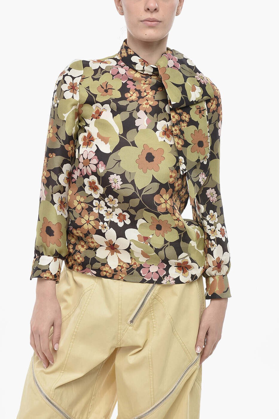 セリーヌ CELINE Tシャツ トップス レディース グリーン T-shirts and tops 2B59B0H23 FYO1 関税 送料無料 dk|BRANDSHOP「il Tesoro」