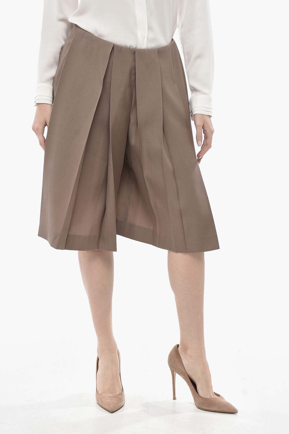 ランバン LANVIN デニムショーツ ショーツ レディース ブラウン Denim shorts RWTR0075 5857A24 394 関税 送料無料 dk｜BRANDSHOP「il Tesoro」 79,695円