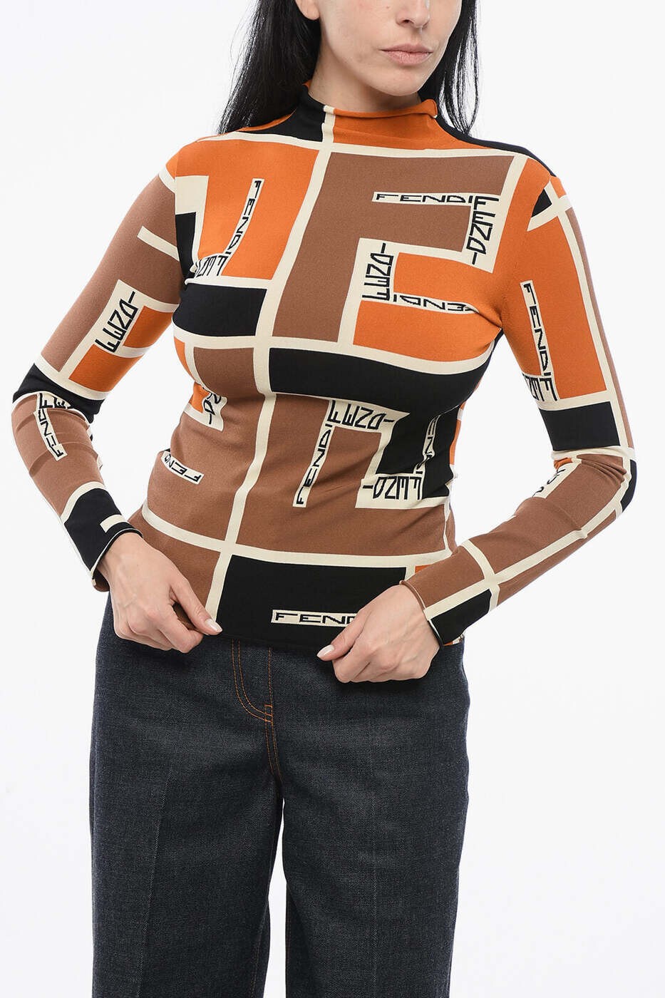 フェンディ FENDI Tシャツ トップス レディース マルチカラー T-shirts and tops FZXB60ARV2F1NZQ 関税 送料無料 dk｜BRANDSHOP「il Tesoro」