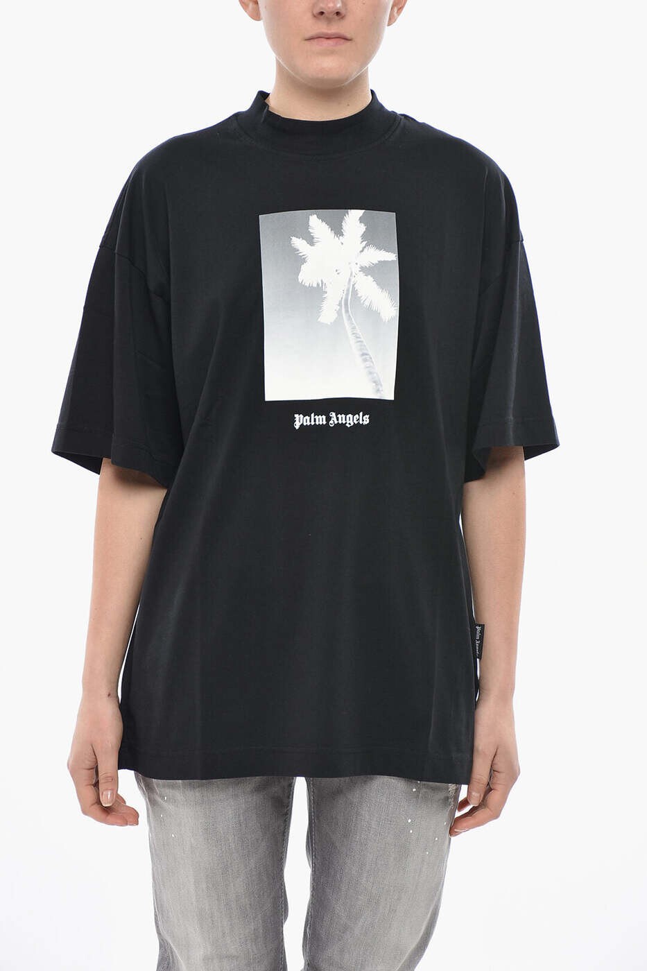 パーム エンジェルス PALM ANGELS ポロシャツ Tシャツ レディース ブラック T-shirts and polo shirts PWAA017F24JER0031009 関税 送料無料 dk｜BRANDSHOP「il Tesoro」