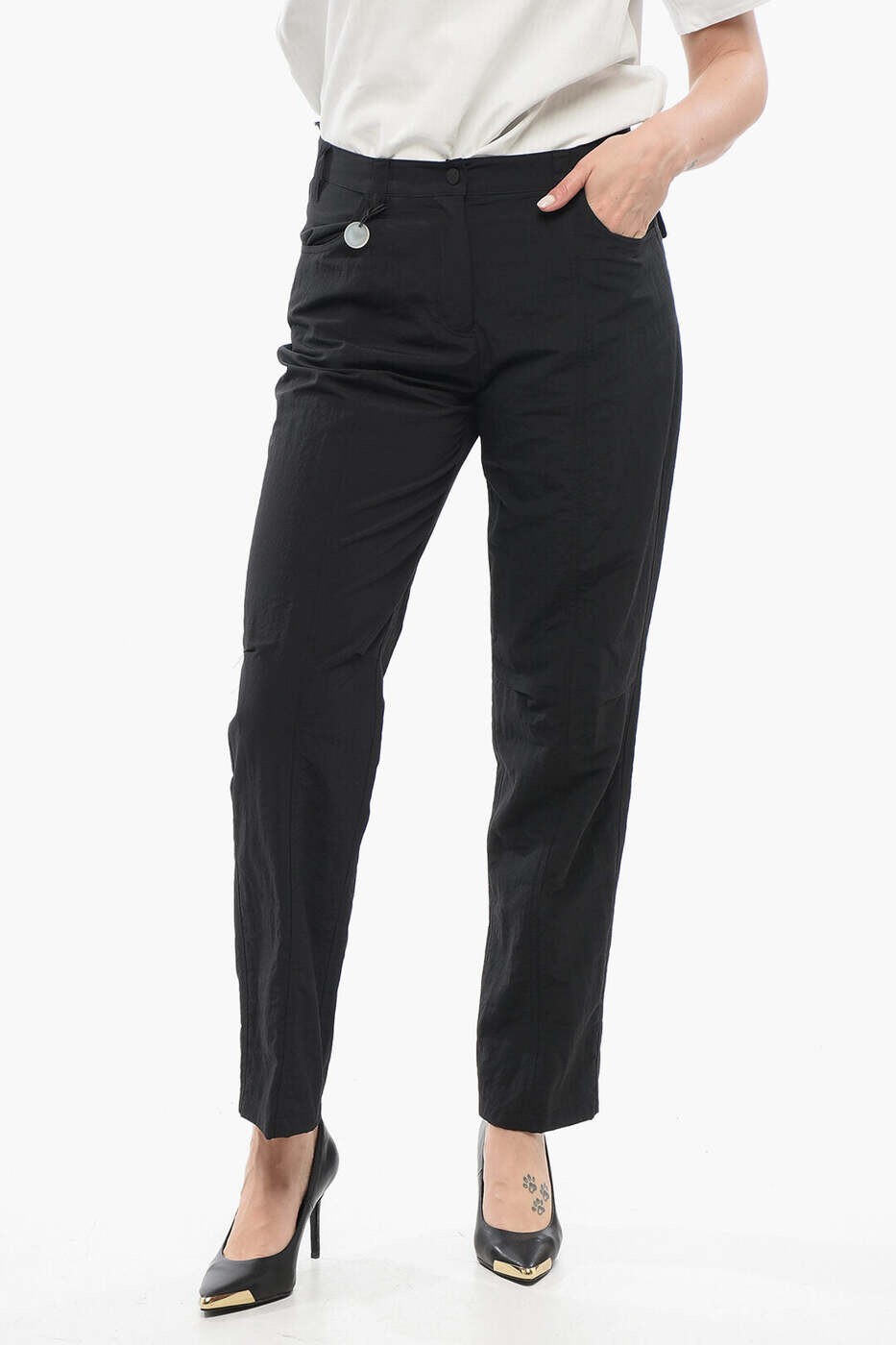 エンポリオ アルマーニ EMPORIO ARMANI ズボン パンツ レディース ブラック Trousers 3D2P65 2NFRZ 0927 関税 送料無料 dk|BRANDSHOP「il Tesoro」