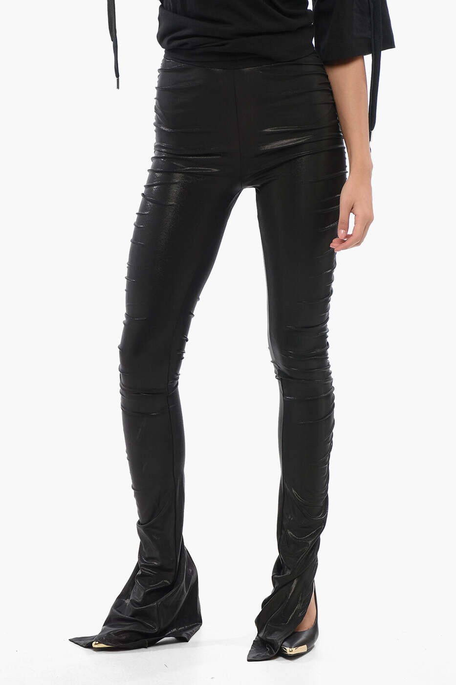 リック オウエンス RICK OWENS ズボン パンツ レディース ブラック Trousers LI01D6335 GVI 09 関税 送料無料 dk｜BRANDSHOP「il Tesoro」