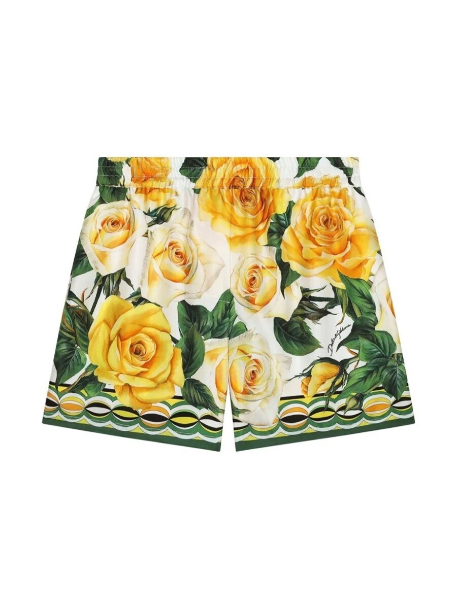 ドルチェ＆ガッバーナ DOLCE\u0026GABBANA 遊撃手ズボン下 ズボン下 さる股引き ガールズ 白いこと Shorts 313927 関税 貨物輸送無料 2024SS el