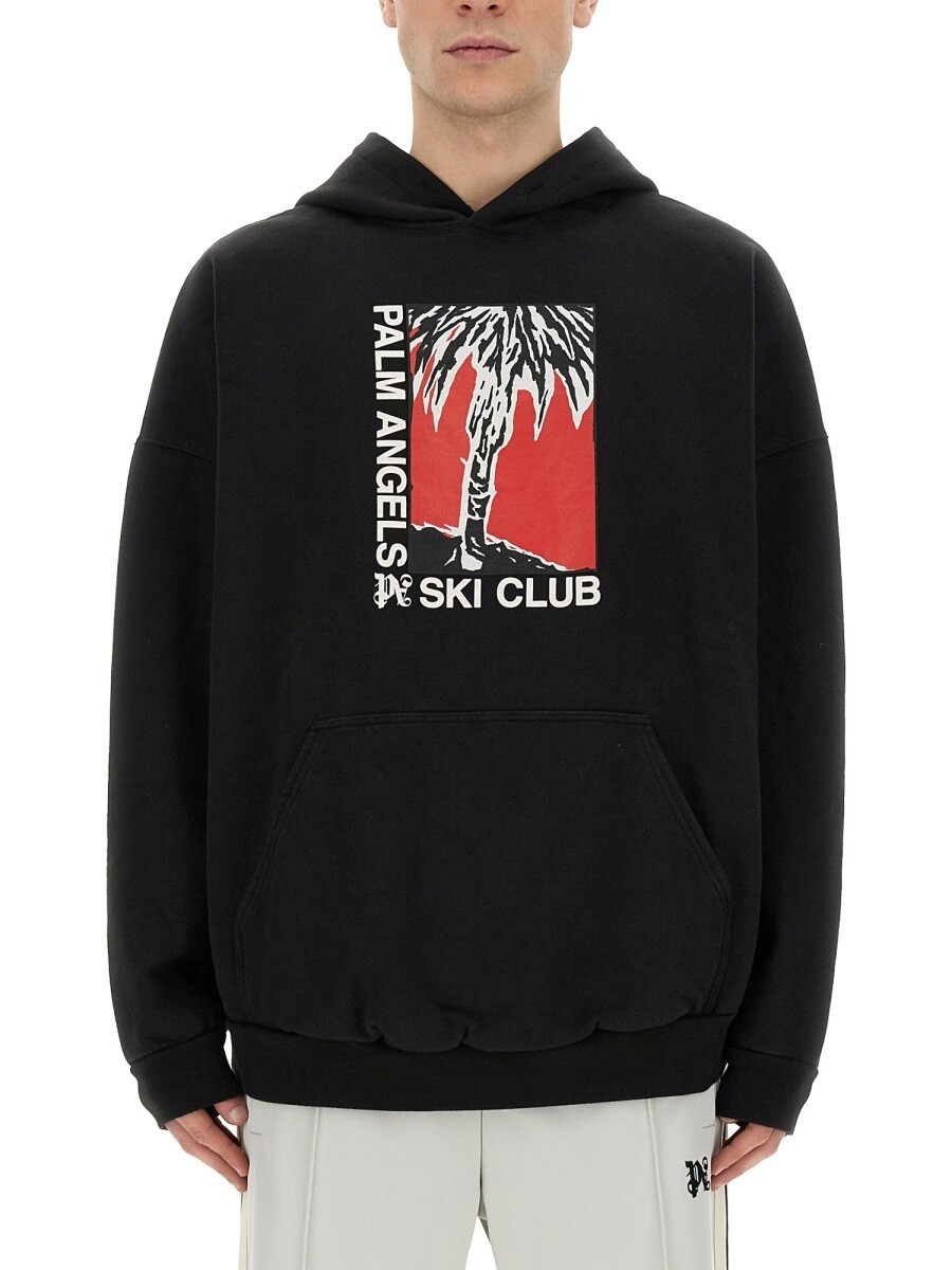 パーム エンジェルス PALM ANGELS トレイナー 調教師 メンズ 黒いこと Sweatshirts 312365 関税 貨物輸送無料 2024SS el