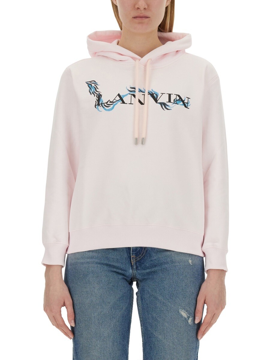 ランバン LANVIN 調教師 レディース さくら色 Sweatshirts 308426 関税 貨物輸送無料 2024SS el
