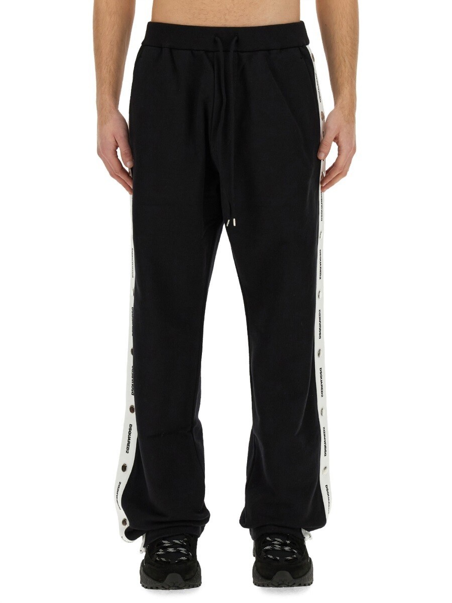 ディースクエアード DSQUARED2 貨物自動車背広 セットアップ メンズ 黒いこと TRACK SUITS 310777 関税 貨物輸送無料 2024SS el