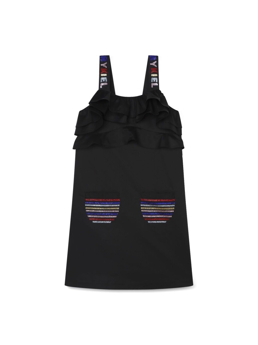 ソニアリキエル SONIA RYKIEL ロングドレス ドレス ガールズ ブラック Long dresses 310018 関税 送料無料 2024SS el