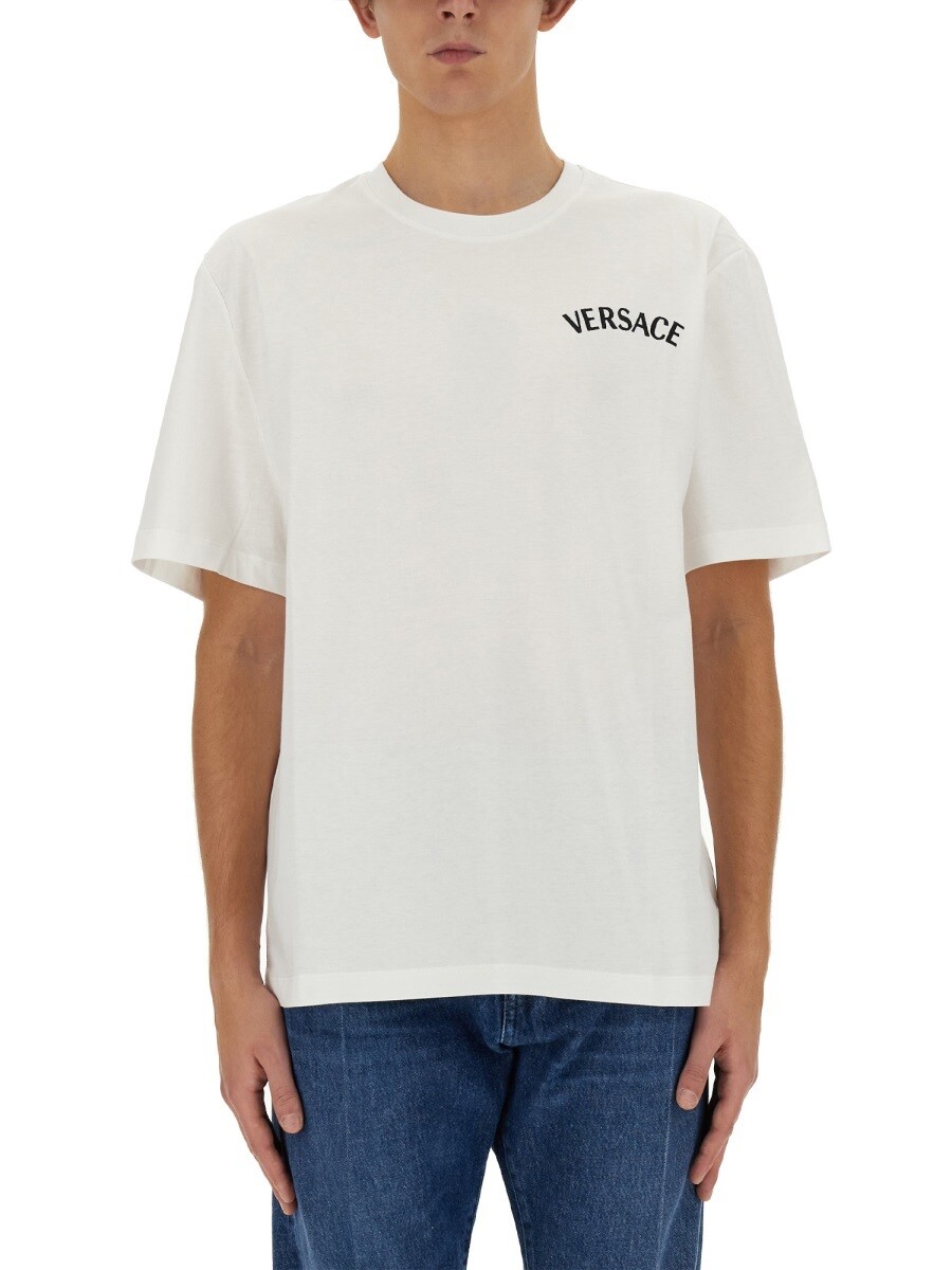 ヴェルサーチ VERSACE Tシャツ メンズ ホワイト T-shirts 317703 関税 送料無料 2024SS el｜BRANDSHOP「il Tesoro」