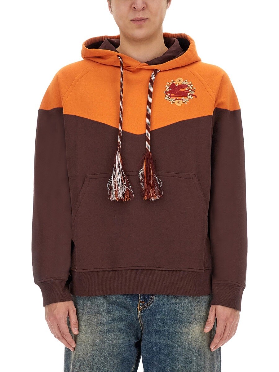 エトロ ETRO トレイナー 調教師 メンズ オレンジ色 Sweatshirts 312709 関税 貨物輸送無料 2024SS el