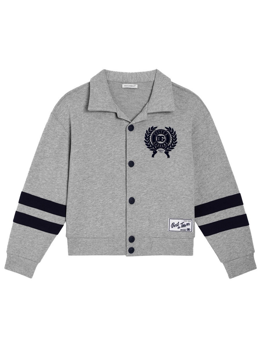 ドルチェ＆ガッバーナ DOLCE\u0026GABBANA クルーネックスウェットシャツ 調教師 ボーイズ 薄墨色 Crew neck sweatshirts 370989 関税 貨物輸送無料 2025AW el