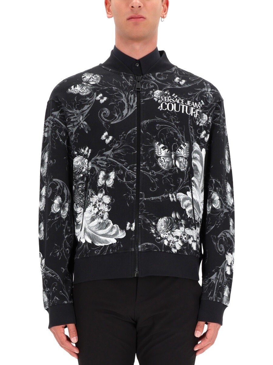 ヴェルサーチ ジーンズ クチュール VERSACE JEANS COUTURE スウェットシャツ トレーナー メンズ ブラック Sweatshirts 371522 関税 送料無料 2025AW el｜BRANDSHOP「il Tesoro」